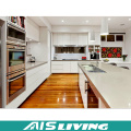 Custom Made Lacquer with Quartz Kitchen Cupboards Furniture (AIS-K205)